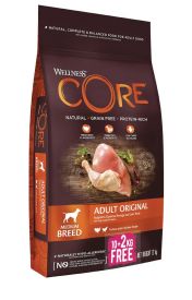 Wellness Core Original Turkey And Chicken Grain Free Adult Dry Dog Food 